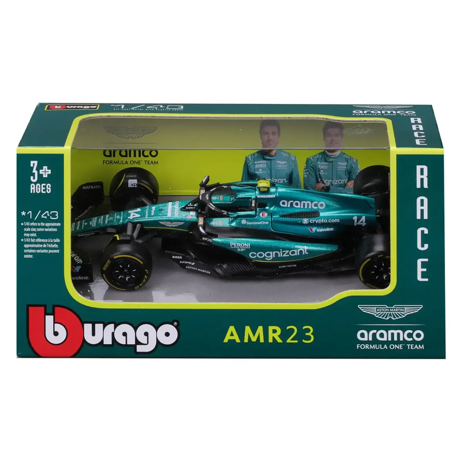 Автомодель ASTON MARTIN AMR23 (2023) (1:43) Bburago (18-38090)