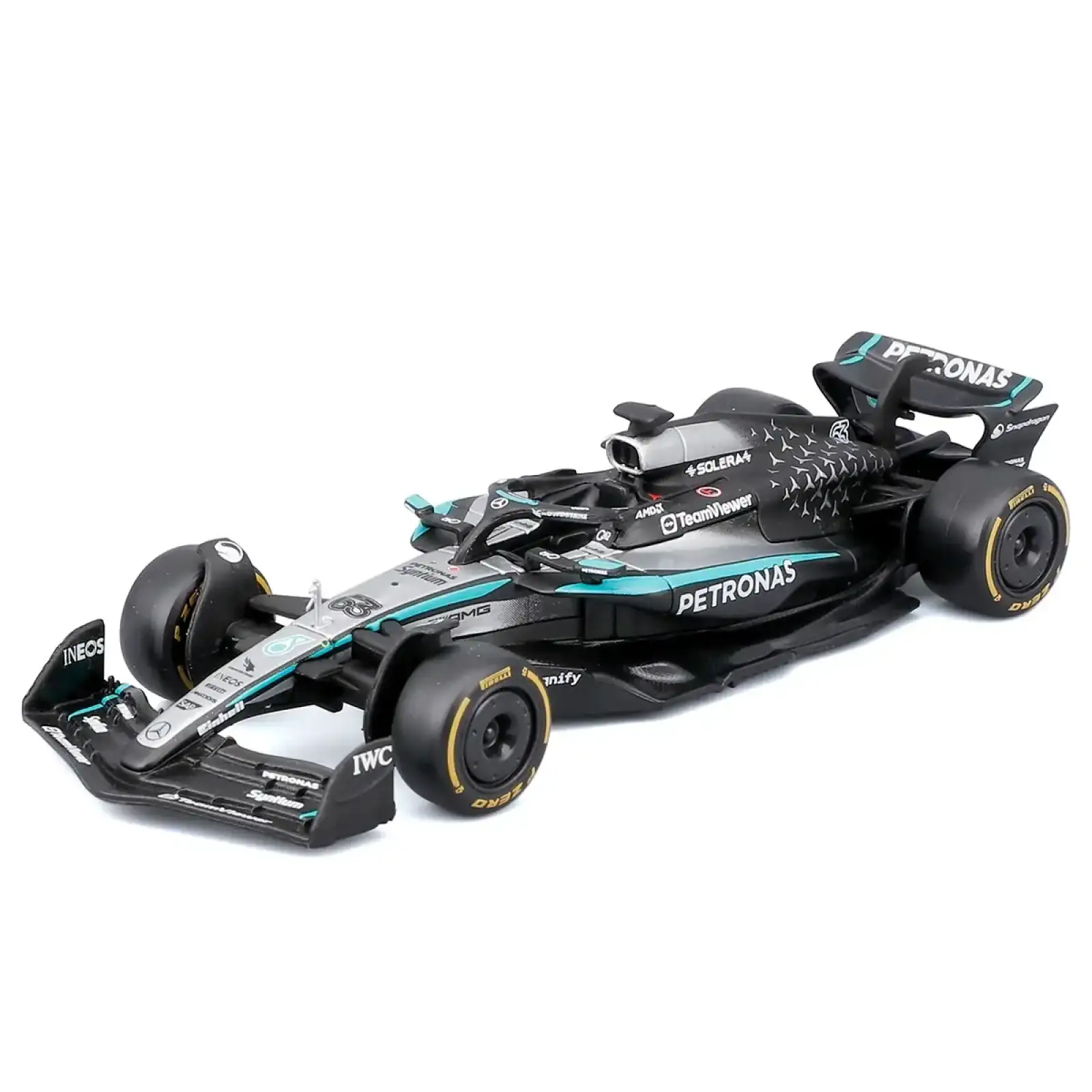 Автомодель – MERCEDES-AMG F1 W16 PETRONAS (2025) (1:43) Bburago (18-38237)