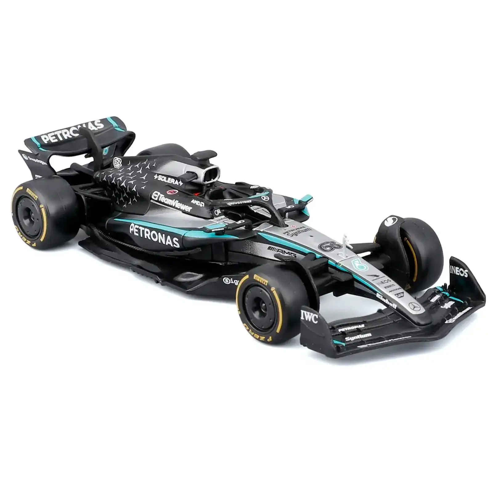 Автомодель – MERCEDES-AMG F1 W16 PETRONAS (2025) (1:43) Bburago (18-38237)