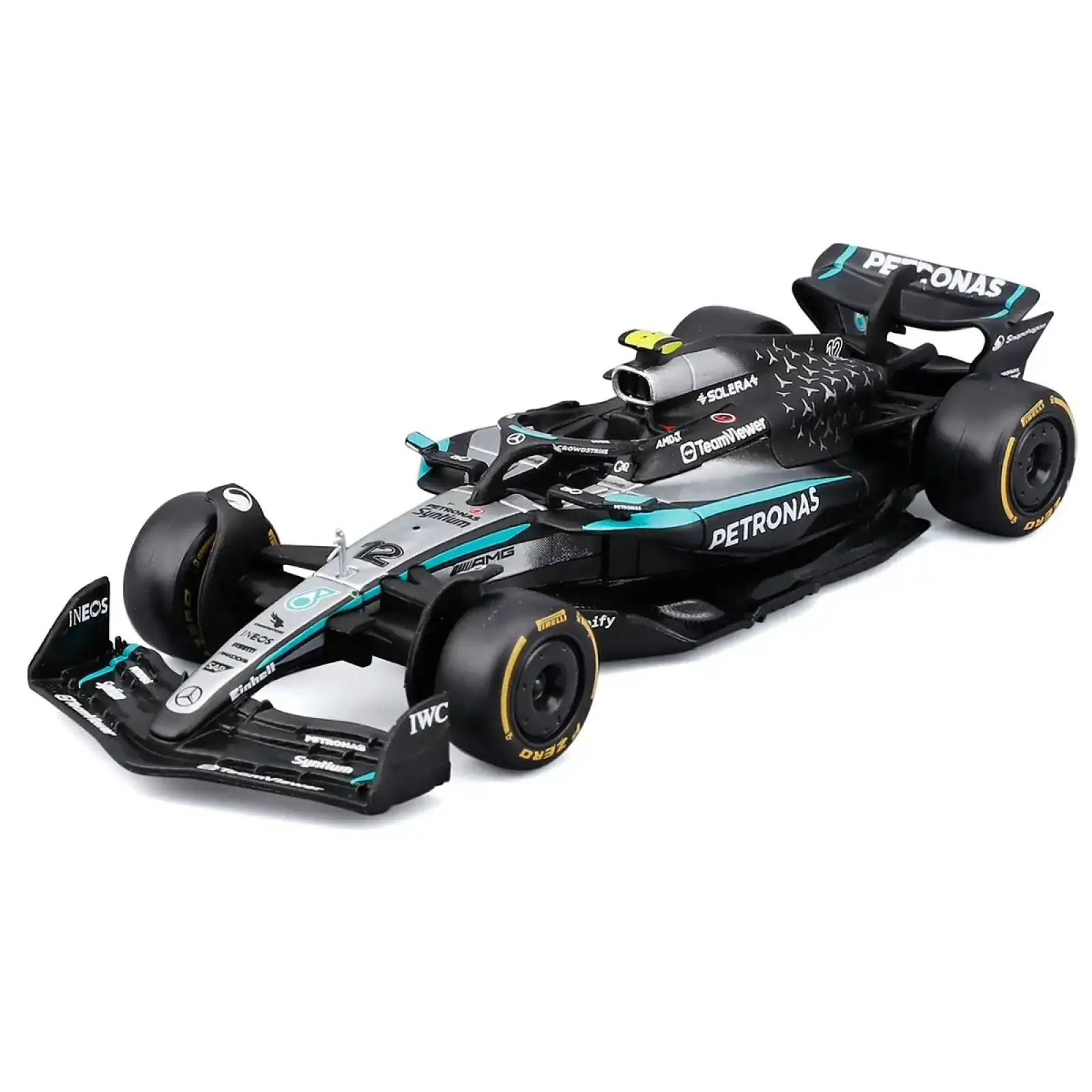 Автомодель – MERCEDES-AMG F1 W16 PETRONAS (2025) (1:43) Bburago (18-38237)