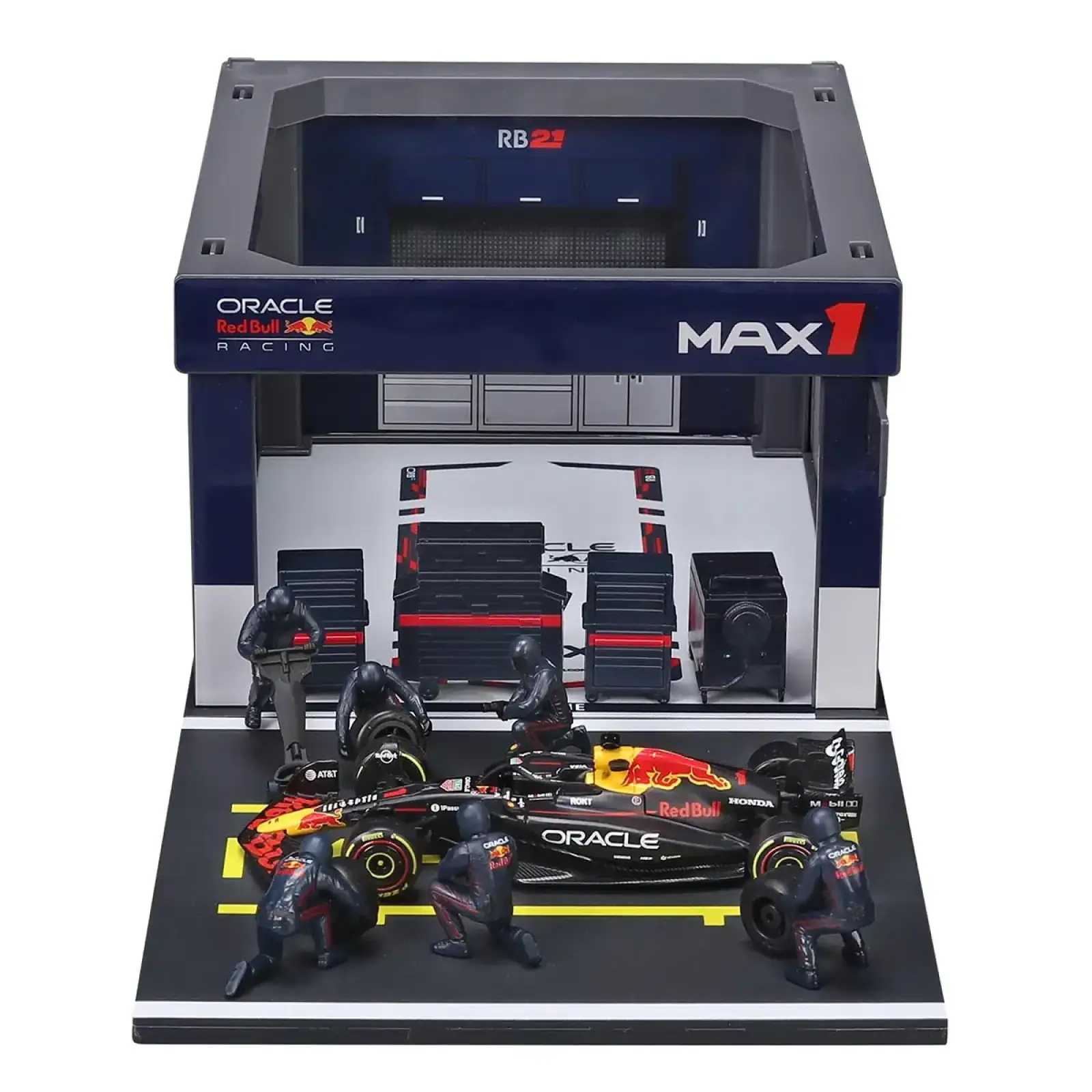 Игровой набор – PIT PASS ORACLE RED BULL RACING RB21 (2025) (1:43) Bburago (18-38459 (#1))