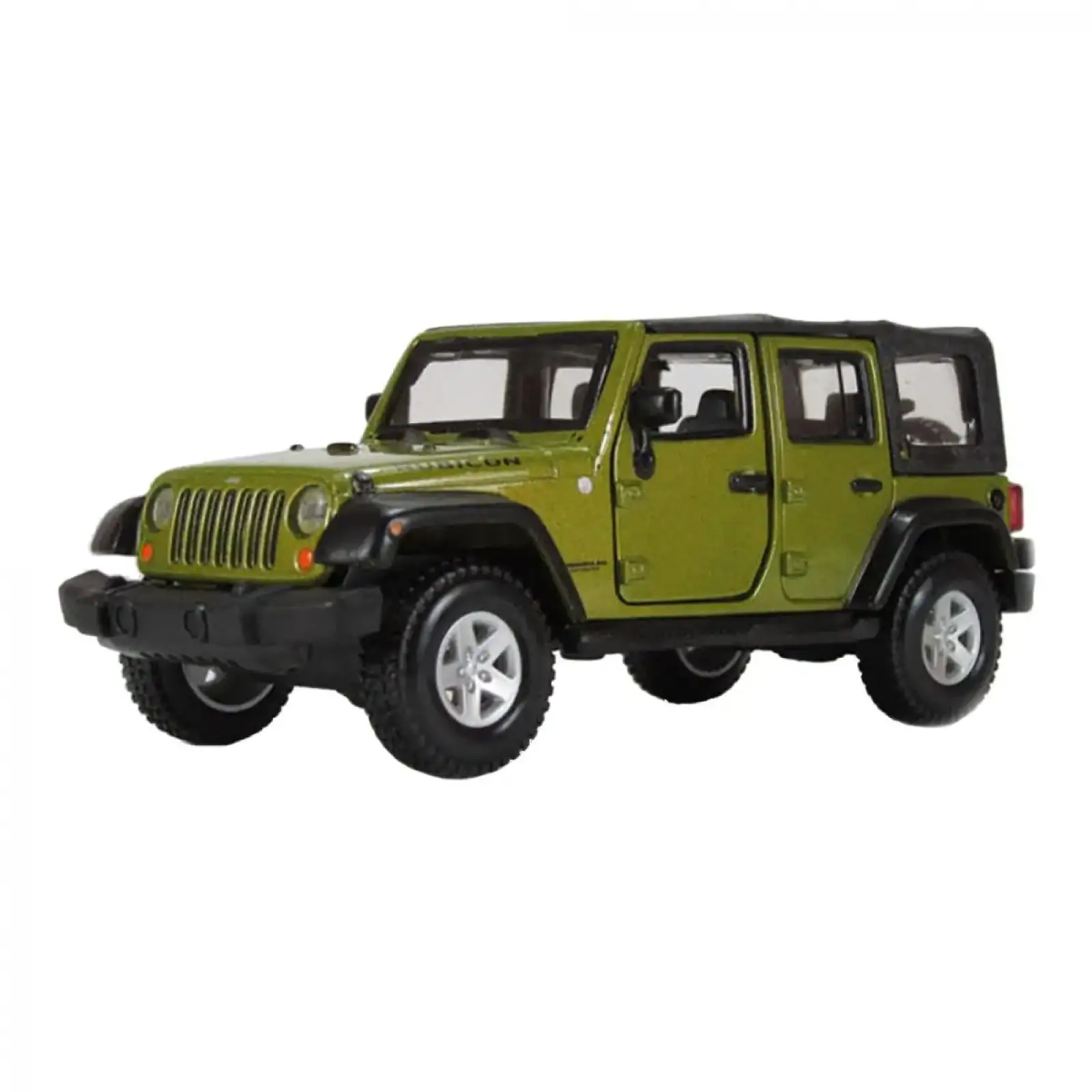 Автомодель - JEEP WRANGLER UNLIMITED RUBICON (ассорти зеленый металлик, тёмно-синий, 1:32) Bburago (18-43012)
