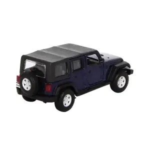 Автомодель - JEEP WRANGLER UNLIMITED RUBICON (ассорти зеленый металлик, тёмно-синий, 1:32) Bburago (18-43012)
