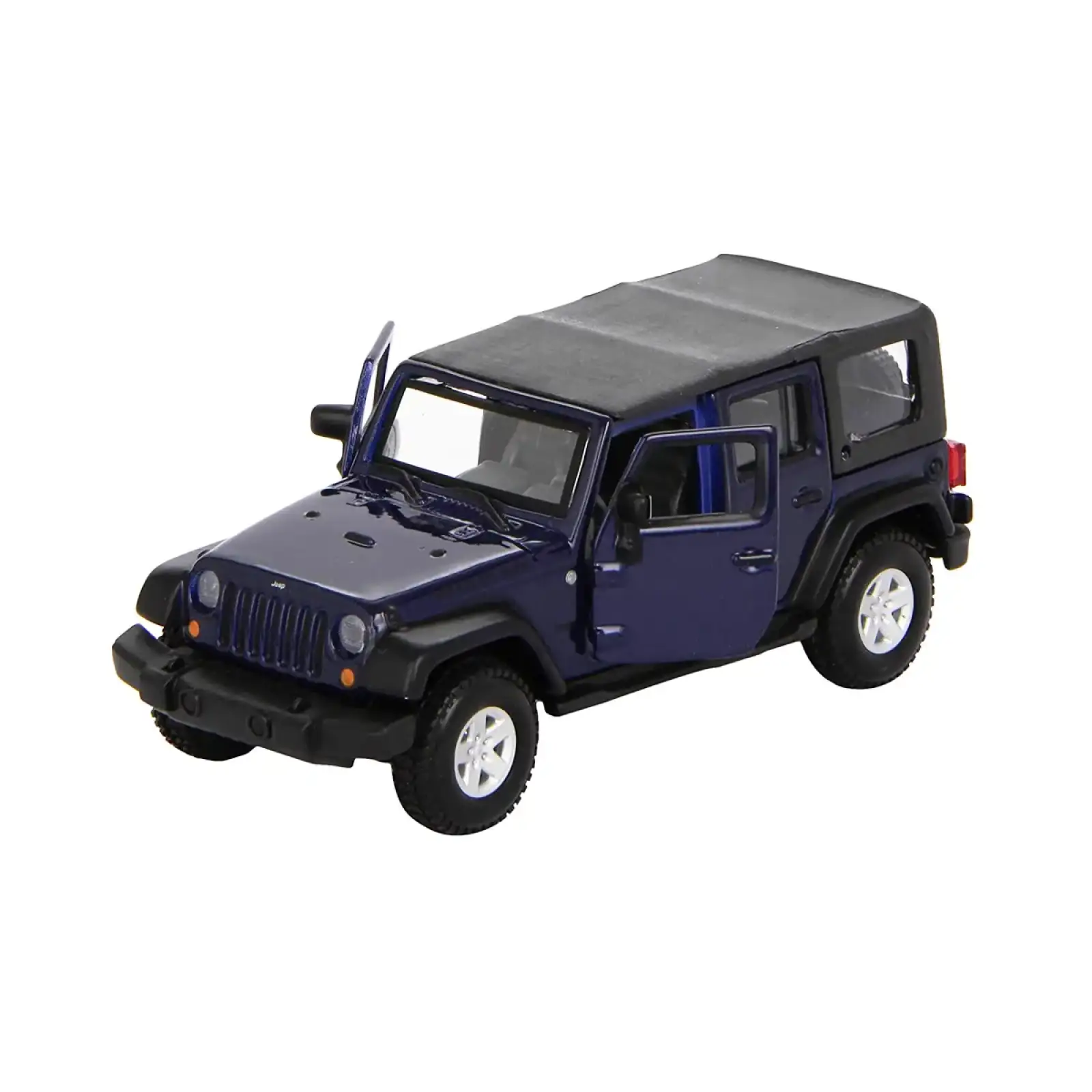 Автомодель - JEEP WRANGLER UNLIMITED RUBICON (ассорти зеленый металлик, тёмно-синий, 1:32) Bburago (18-43012)