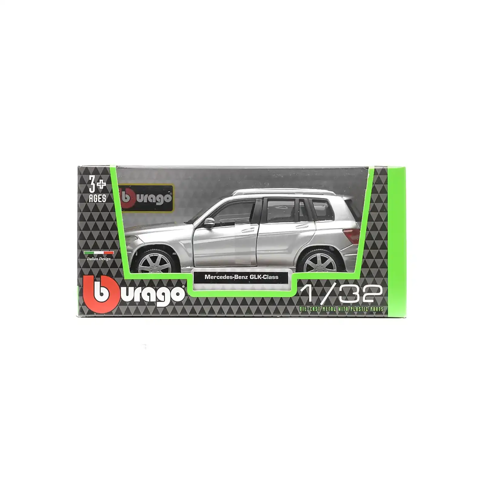 Автомодель - MERCEDES BENZ GLK-CLASS (асорті червоний, сріблястий, 1:32) Bburago (18-43016)