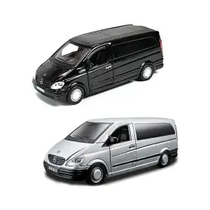 Автомодель - MERCEDES-BENZ VITO (асорті сріблястий, чорний1:32) Bburago (18-43028)