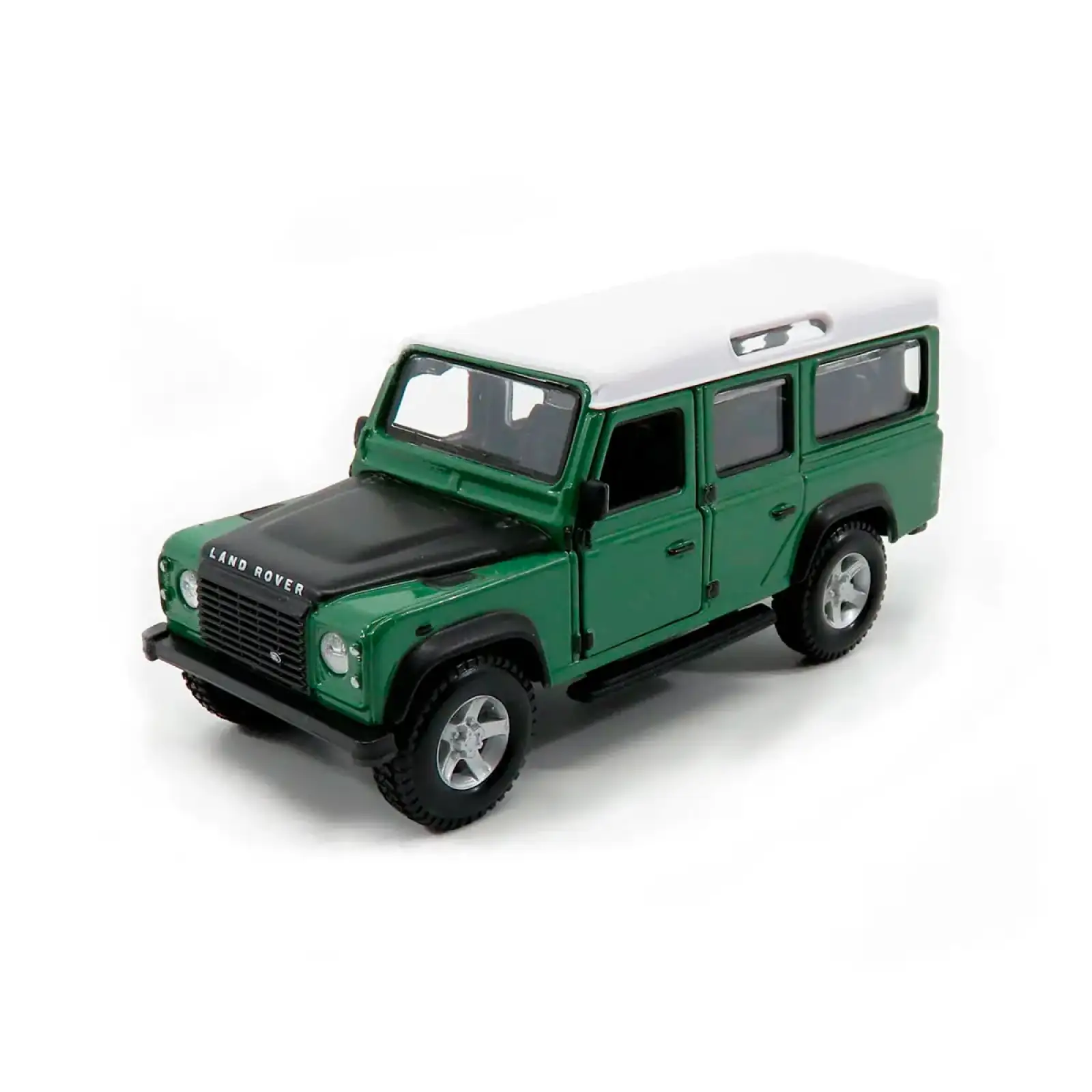 Автомодель LAND ROVER DEFENDER 110 (ассорти белый, оранжевый металлик 1:32) Bburago (18-43029)