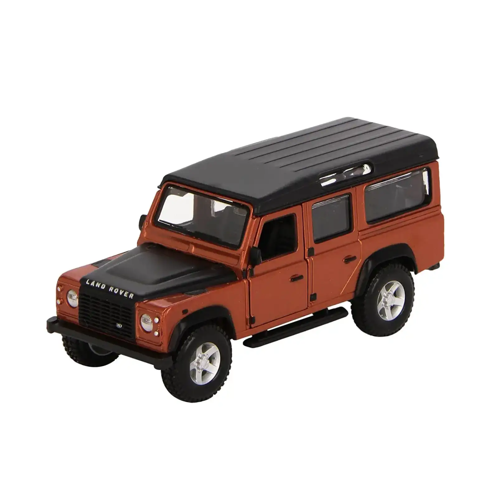 Автомодель LAND ROVER DEFENDER 110 (ассорти белый, оранжевый металлик 1:32) Bburago (18-43029)