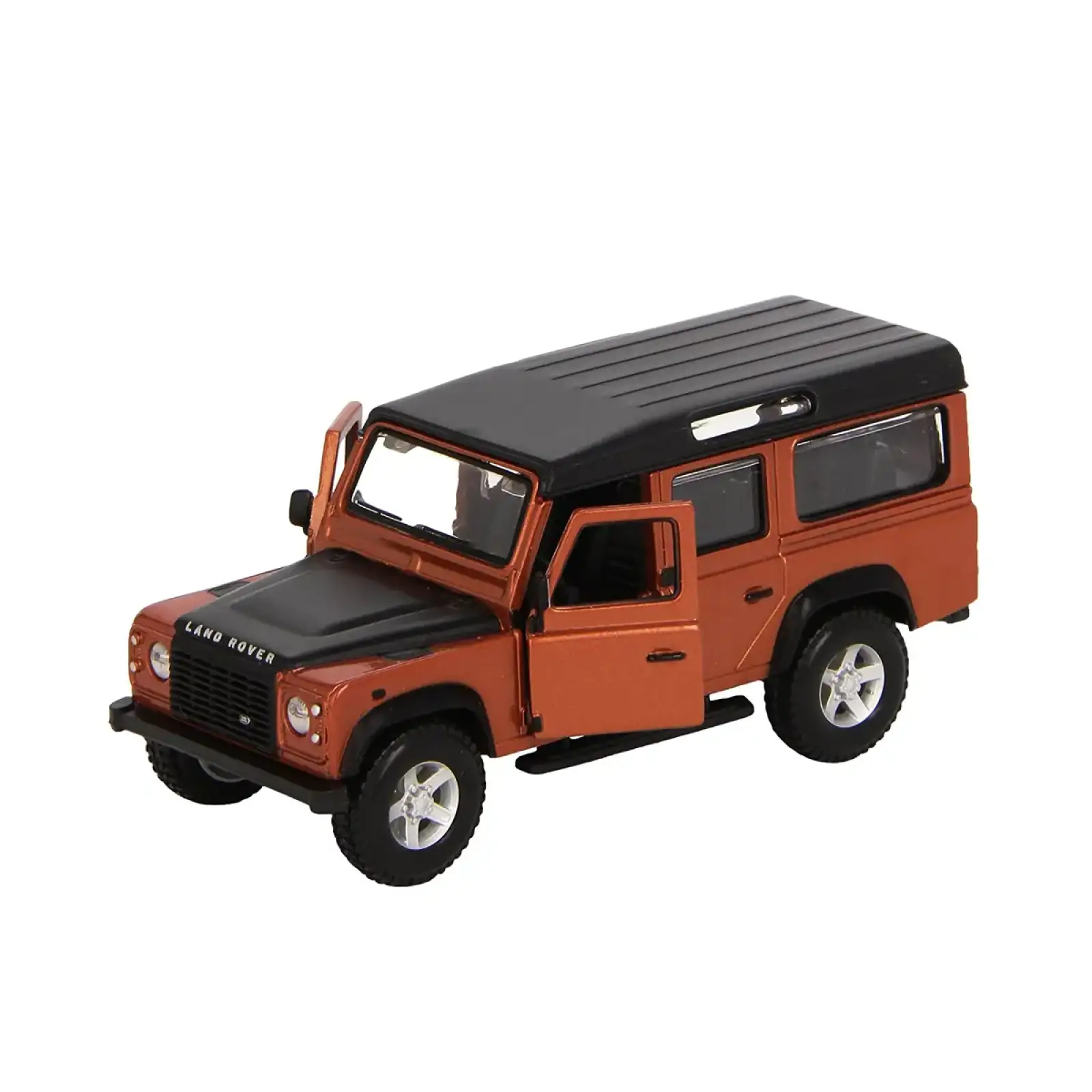 Автомодель LAND ROVER DEFENDER 110 (ассорти белый, оранжевый металлик 1:32) Bburago (18-43029)