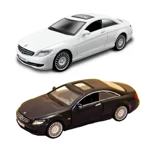 Автомодель - MERCEDES-BENZ CL-550 (бiлий, чорний, 1:32) Bburago (18-43032)