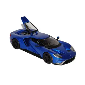 Автомодель FORD GT (голубой металлик, серебристый металлик, 1:32) Bburago (18-43043)