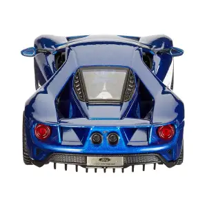 Автомодель FORD GT (голубой металлик, серебристый металлик, 1:32) Bburago (18-43043)