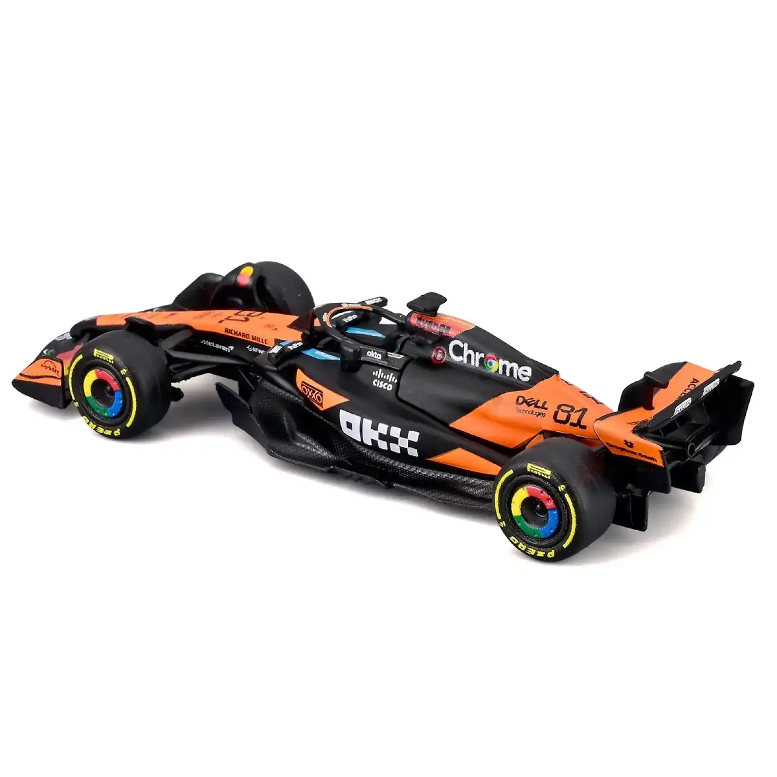 Автомодель - MCLAREN F1 MCL39 (2025) (1:64) Bburago (18-58001)