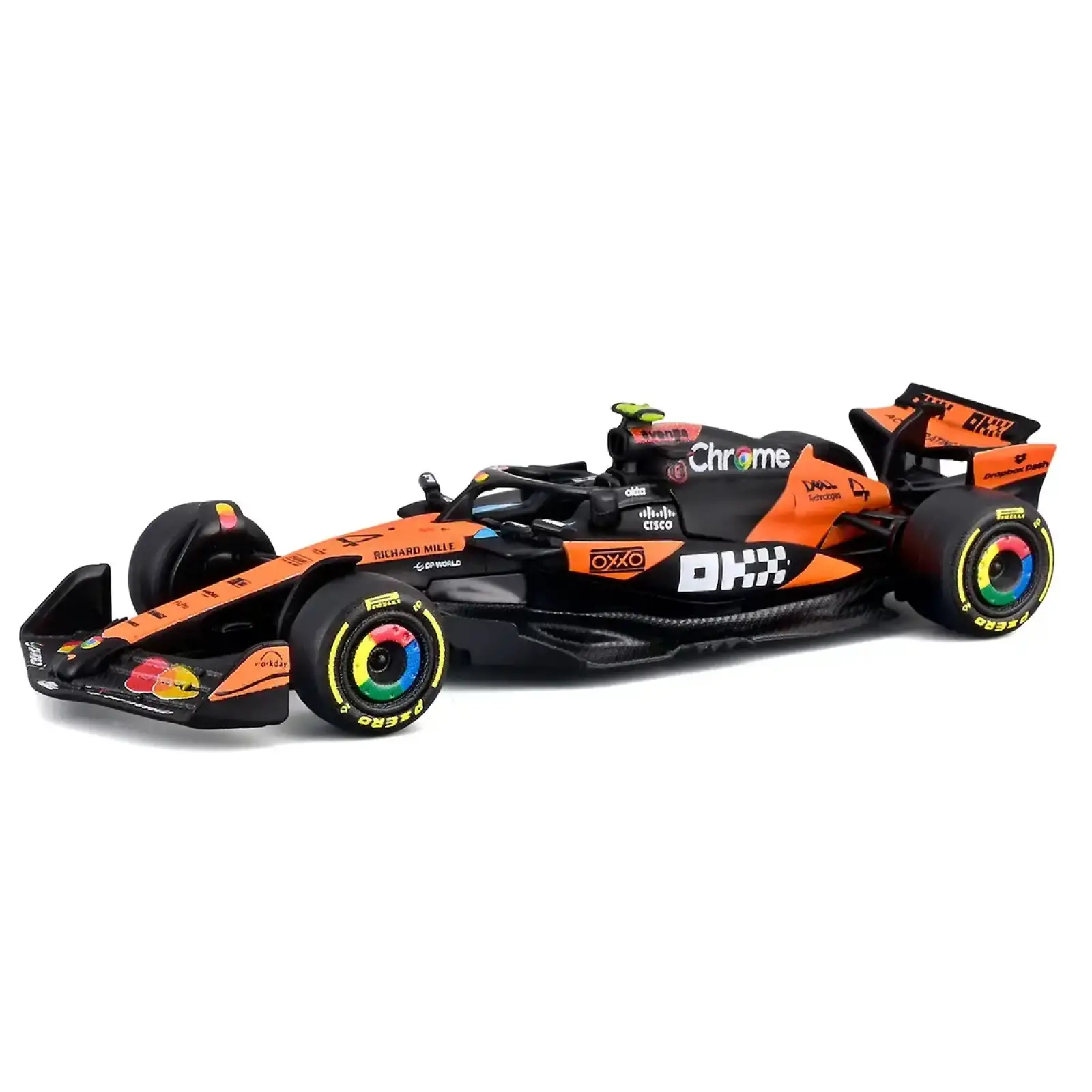 Автомодель - MCLAREN F1 MCL39 (2025) (1:64) Bburago (18-58001)