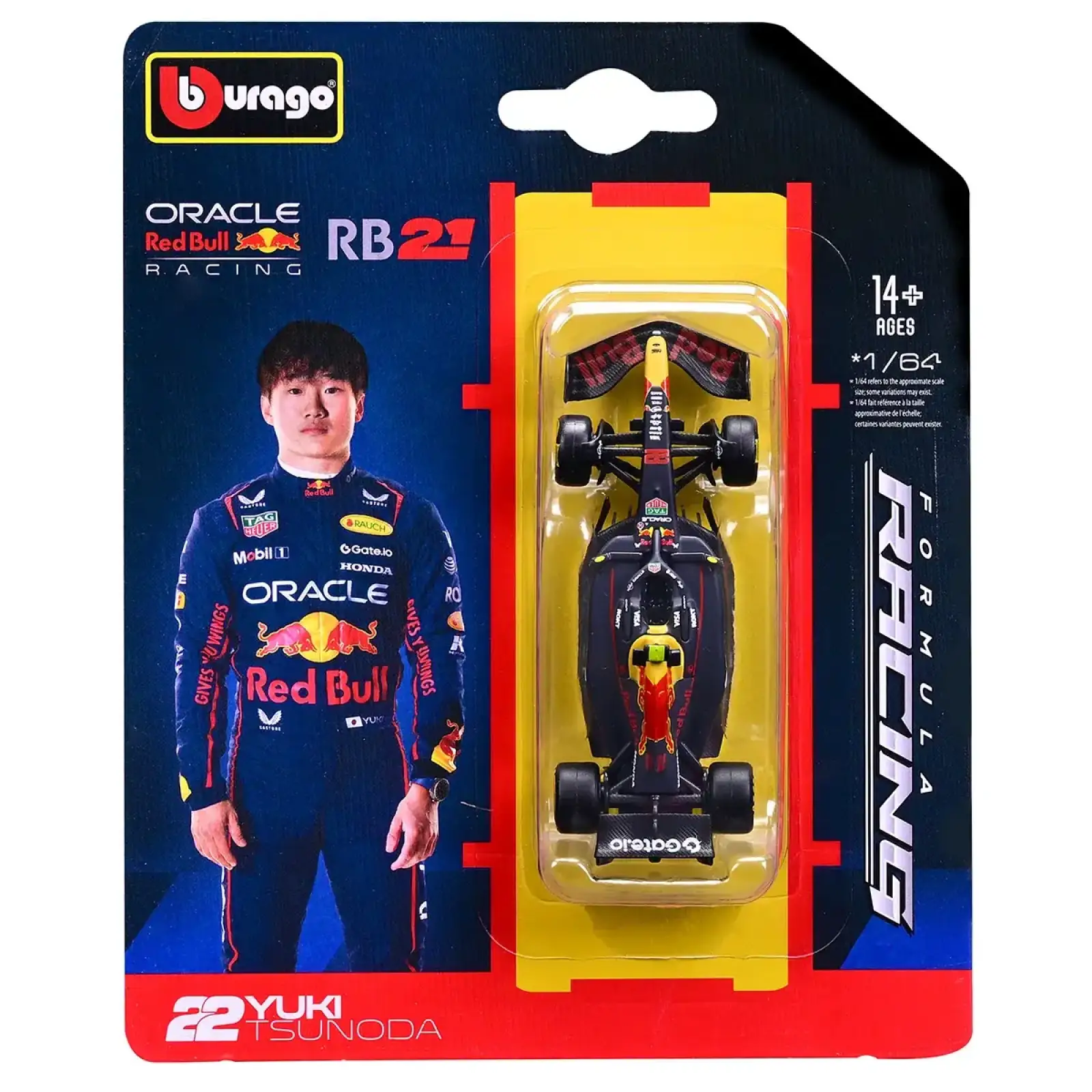 Автомодель - RED BULL RACING RB21 (2025) (1:64) Bburago (18-58003)