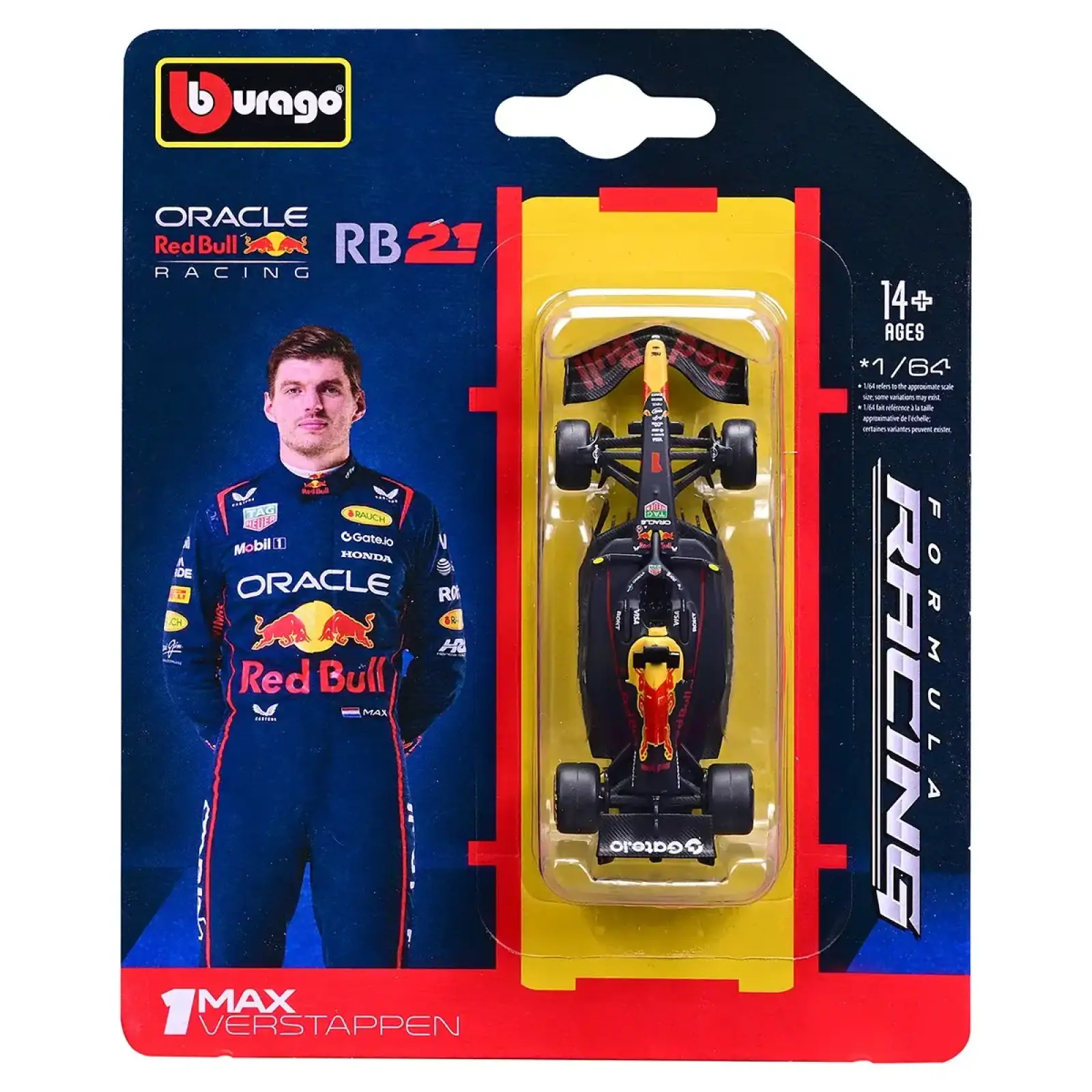 Автомодель - RED BULL RACING RB21 (2025) (1:64) Bburago (18-58003)