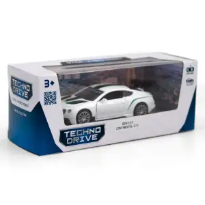 Автомодель - BENTLEY CONTINENTAL GT3 (білий) TechnoDrive (250258)