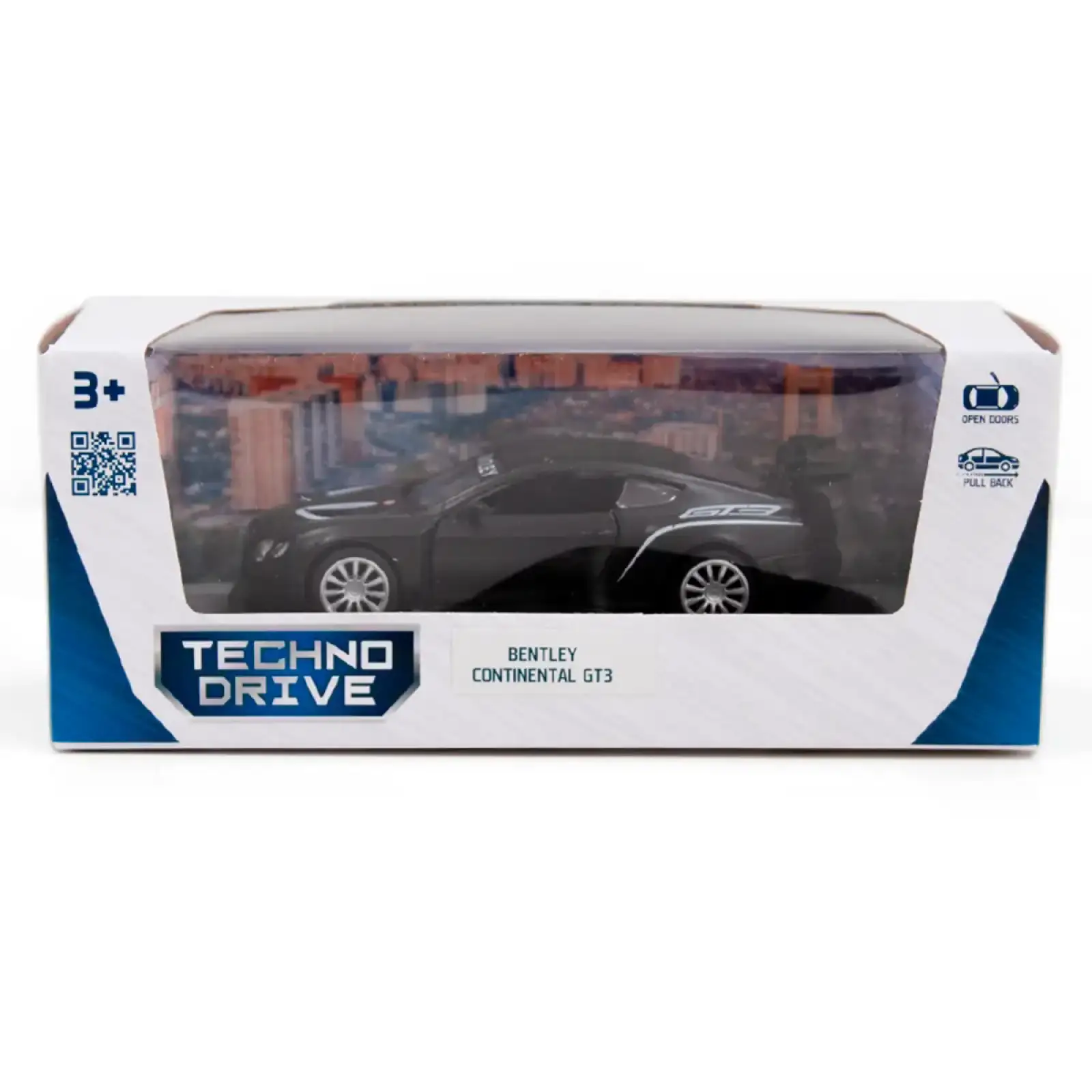 Автомодель BENTLEY CONTINENTAL GT3 (матовый черный) TechnoDrive (250259)