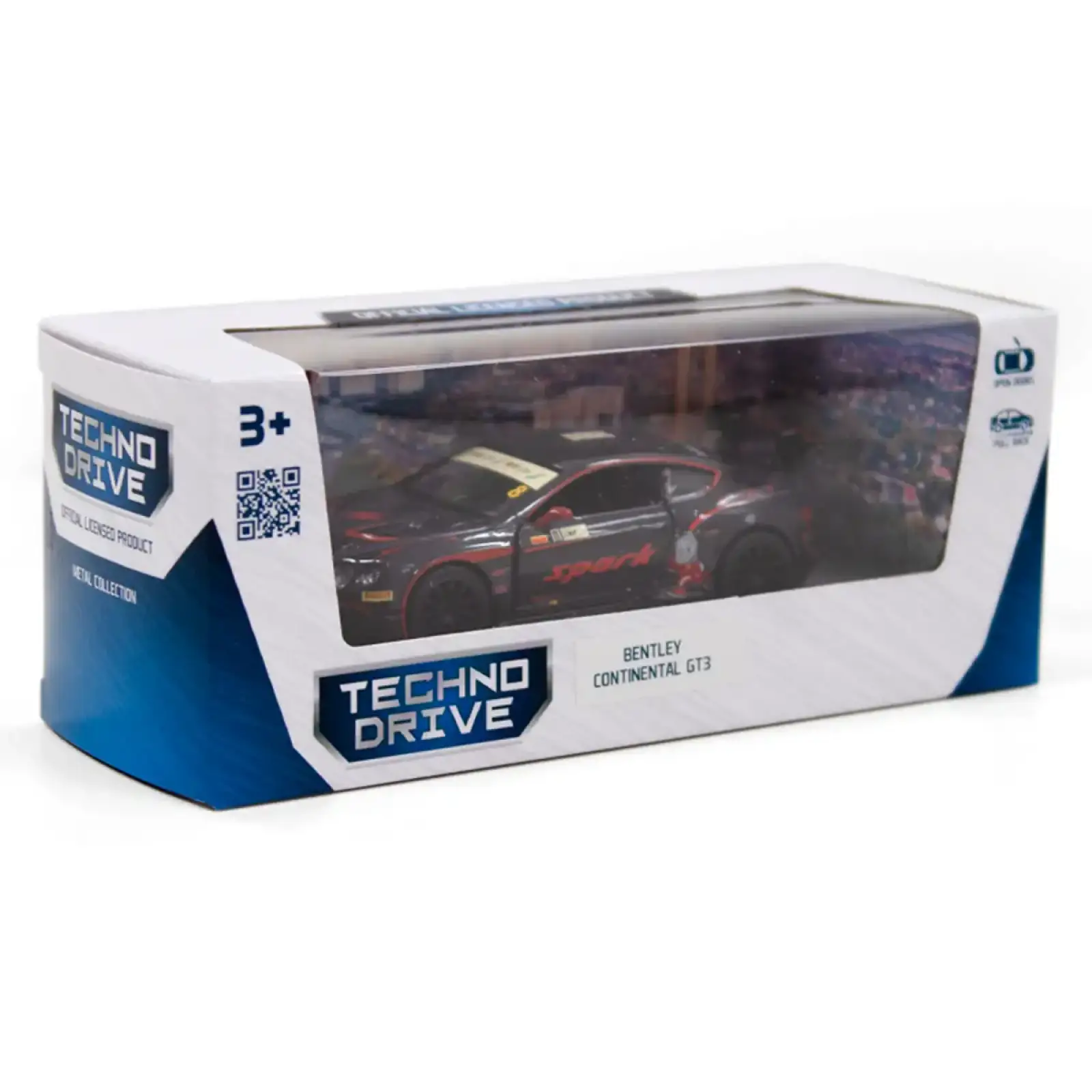 Автомодель BENTLEY CONTINENTAL GT3 (черный) TechnoDrive (250260)