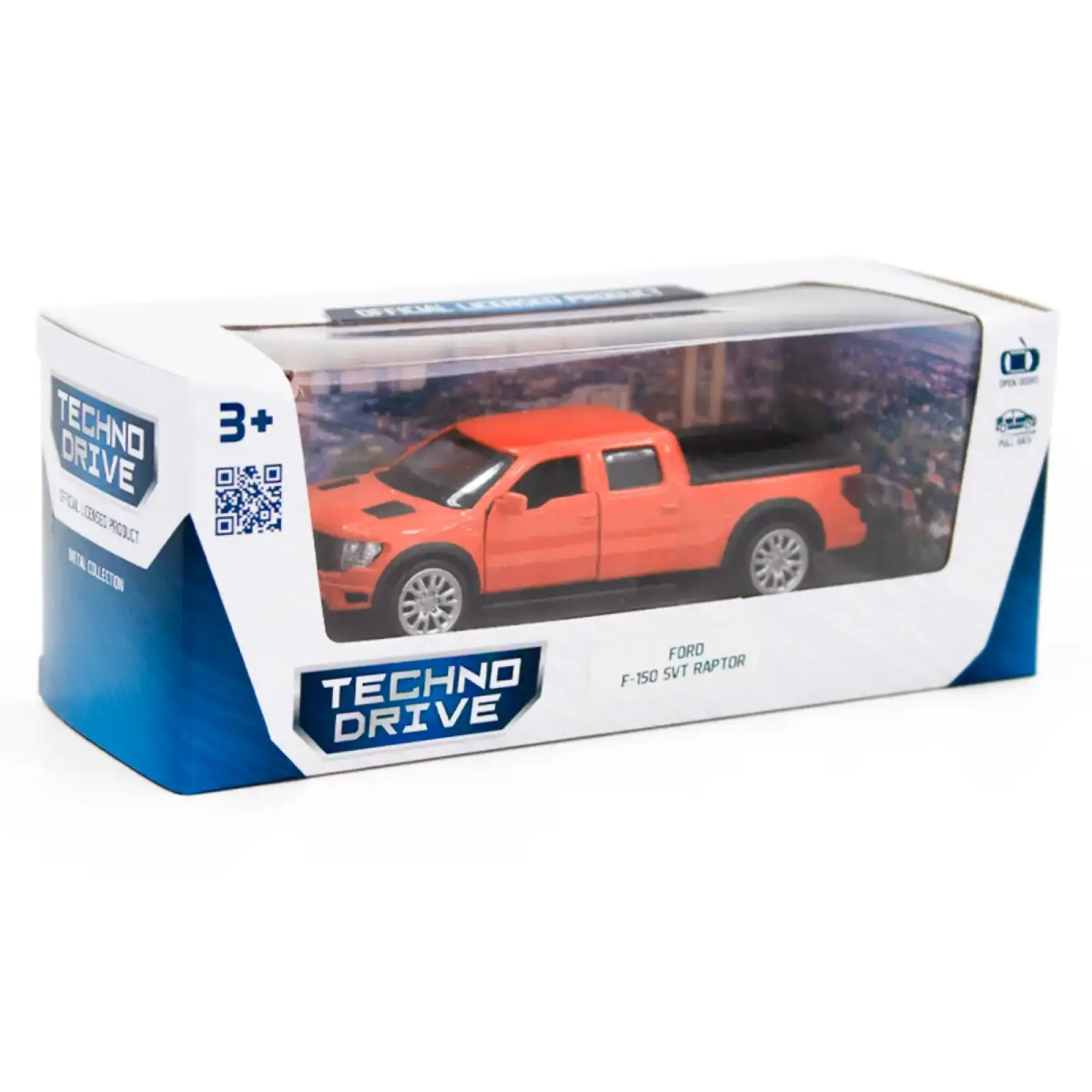 Автомодель - FORD F-150 SVT Raptor (помаранчевий) TechnoDrive (250262)