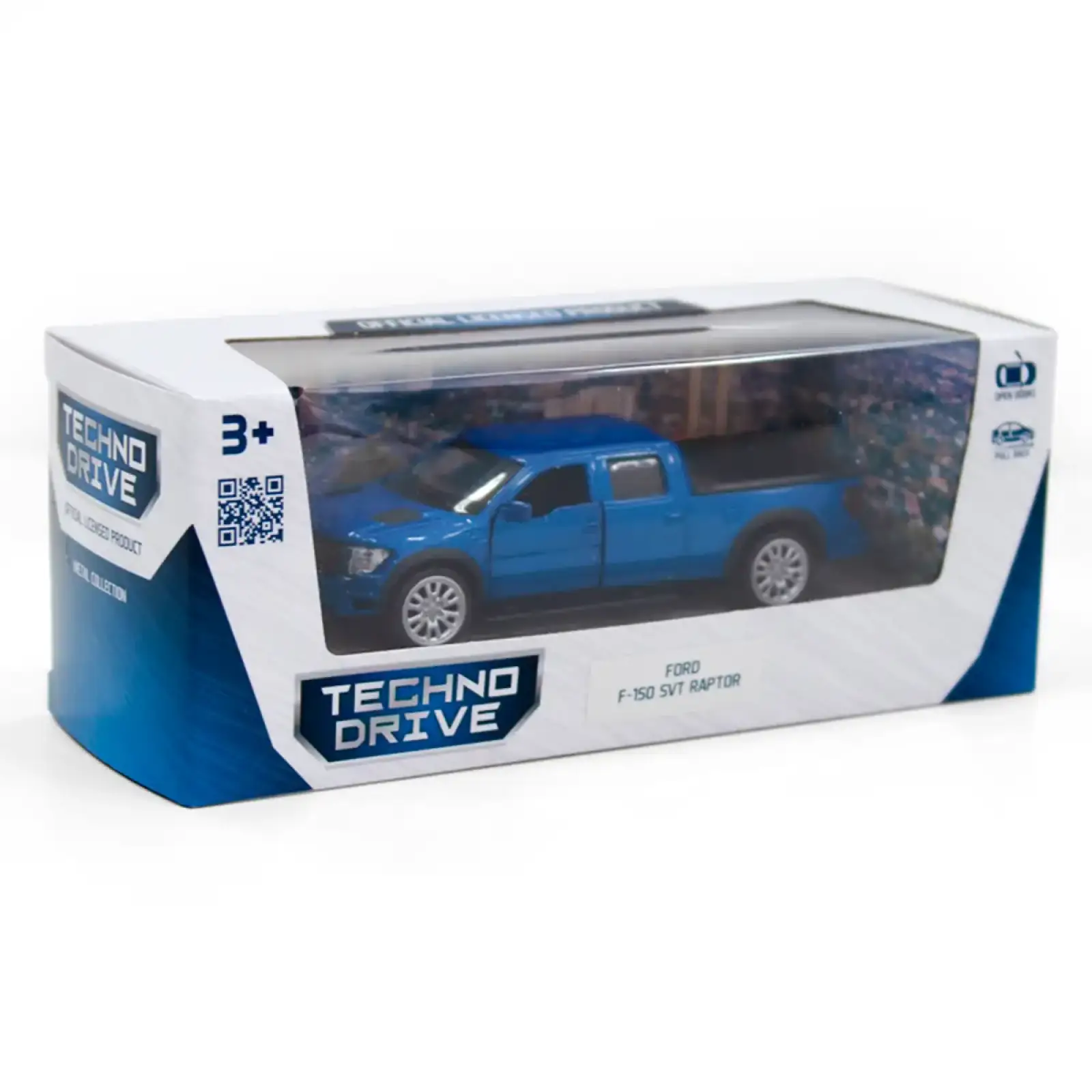 Автомодель FORD F-150 SVT Raptor (синий) TechnoDrive (250263)