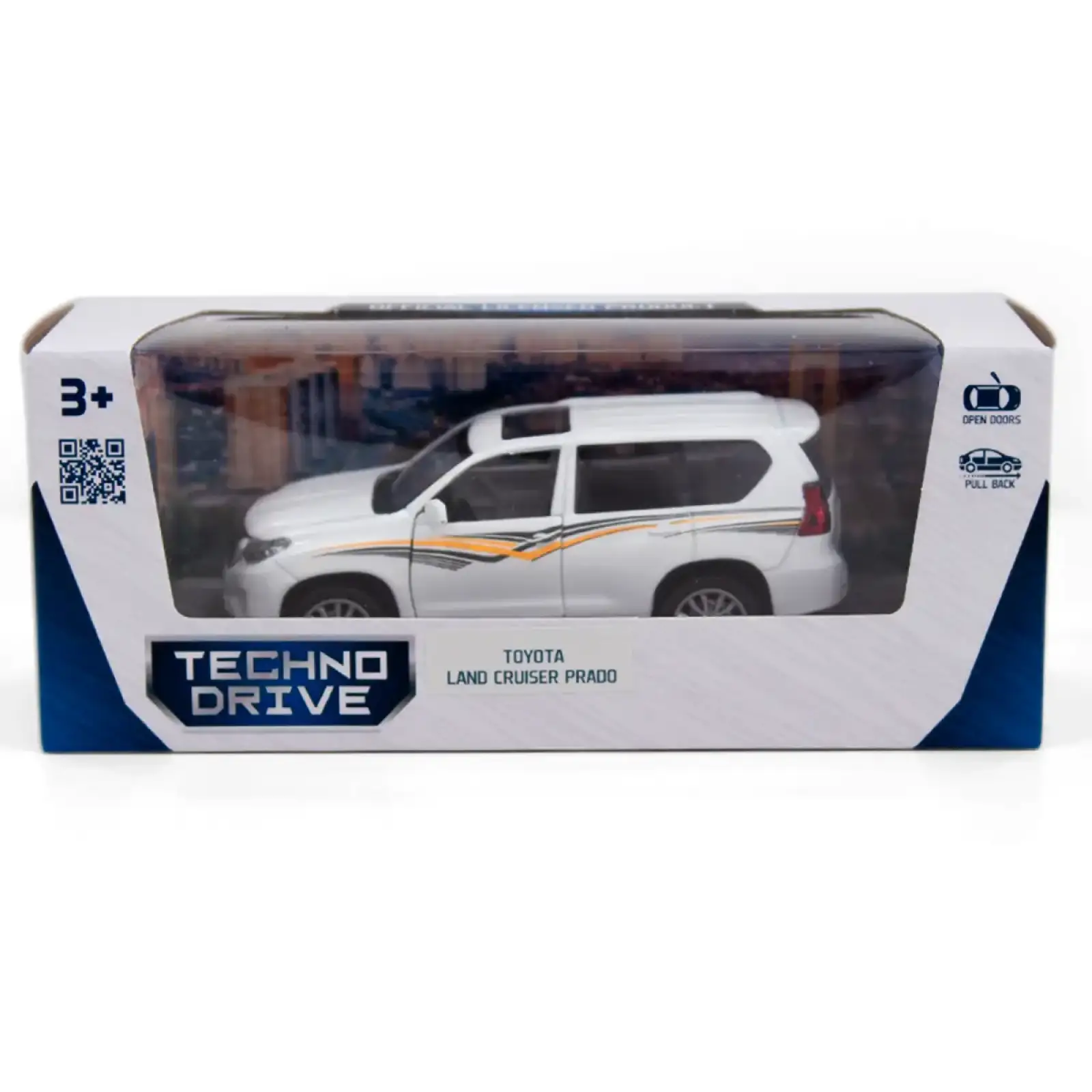 Автомодель TOYOTA LAND CRUISER (белый) TechnoDrive (250277)