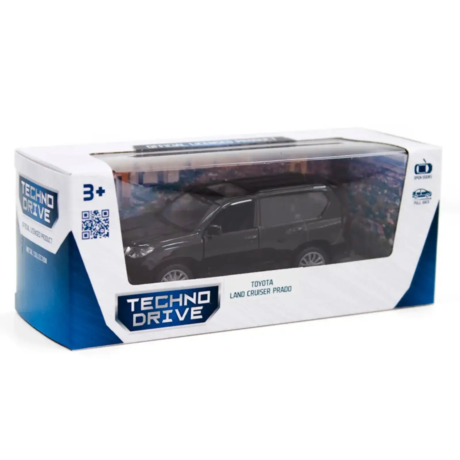 Автомодель - TOYOTA LAND CRUISER (черный) TechnoDrive (250278)