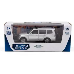 Автомодель - MITSUBISHI PAJERO 4WD TURBO (сріблястий) TechnoDrive (250282)