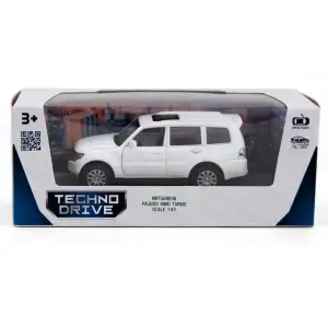 Автомодель MITSUBISHI PAJERO 4WD TURBO (белый) TechnoDrive (250283)