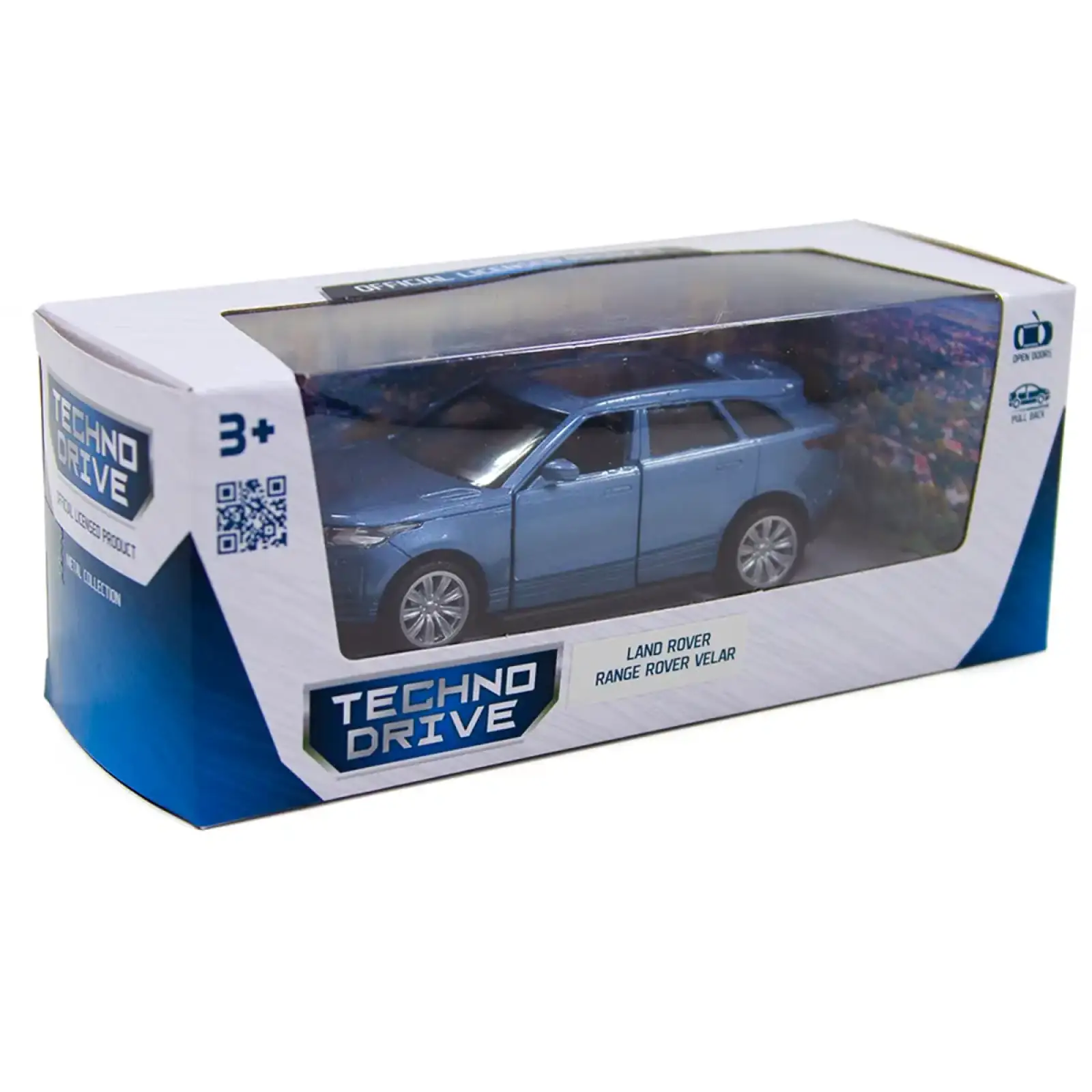 Автомодель LAND ROVER RANGE ROVER VELAR (синий) TechnoDrive (250308)