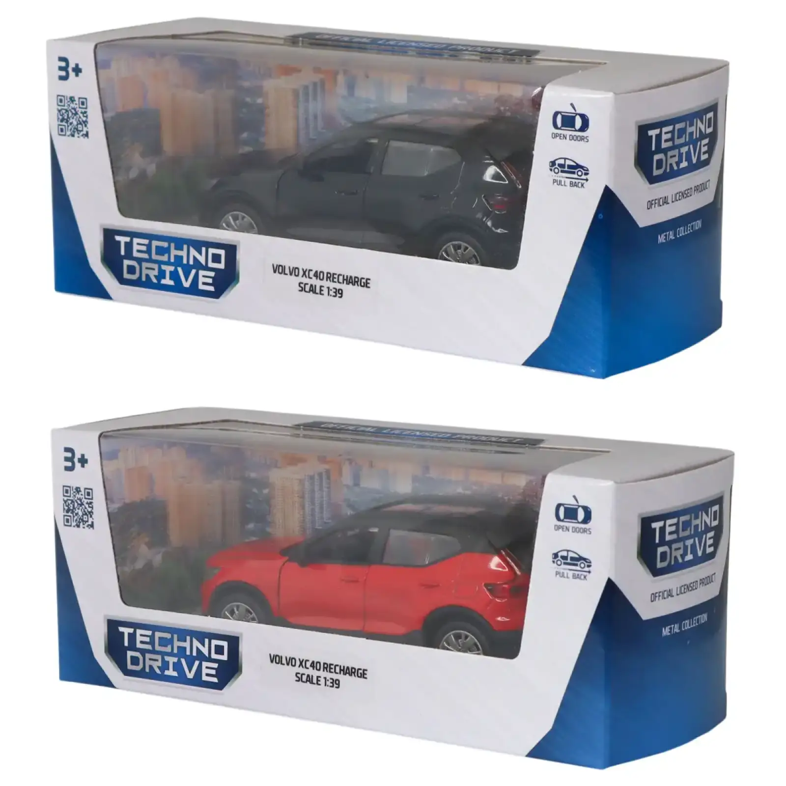 Автомодель – VOLVO XC40 (черный, красный) TechnoDrive (250401)