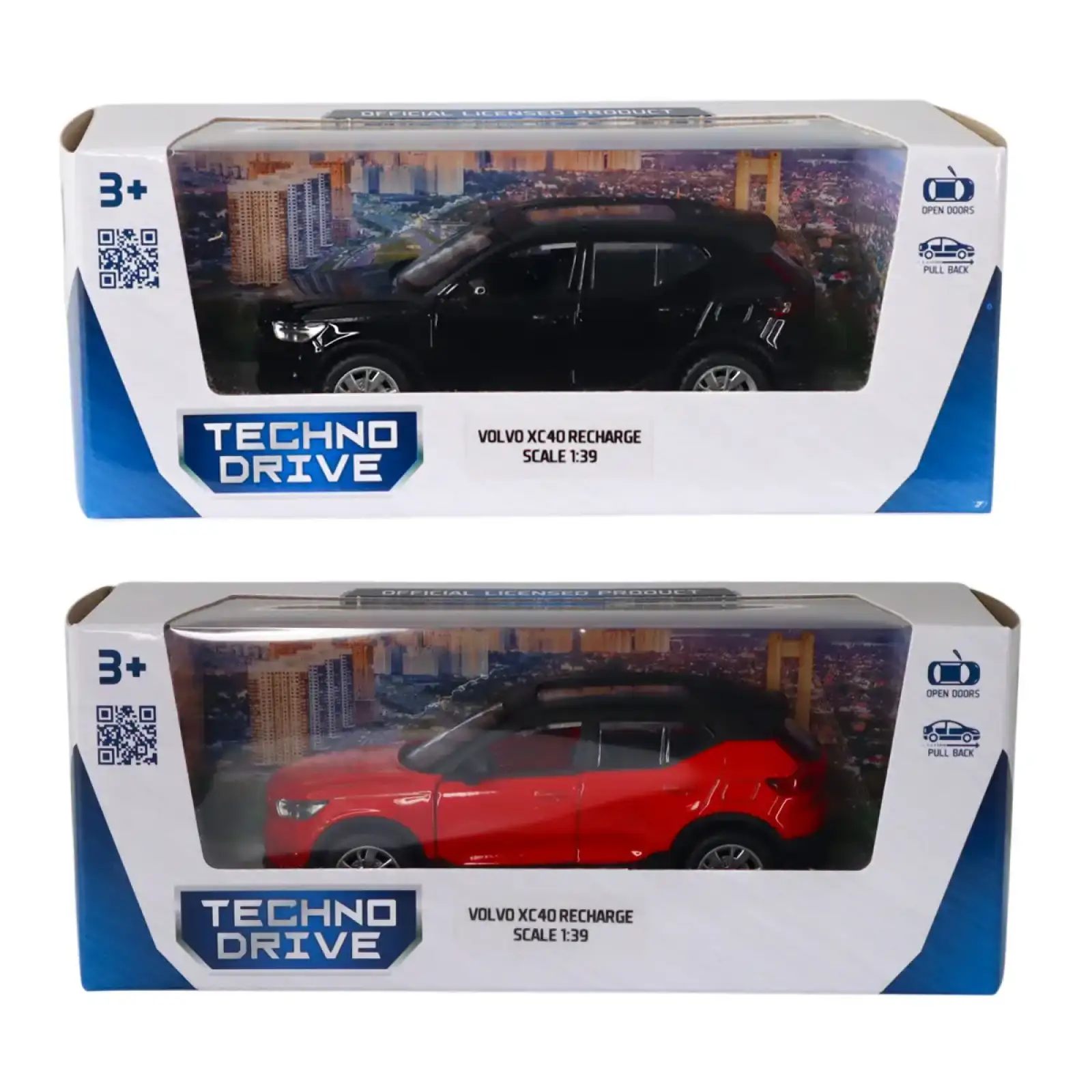 Автомодель – VOLVO XC40 (черный, красный) TechnoDrive (250401)