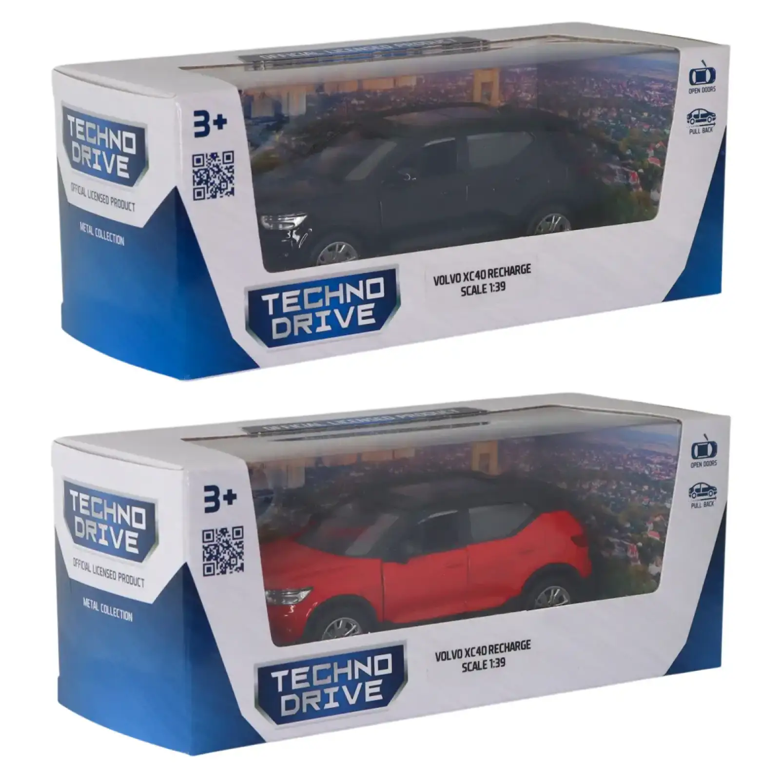 Автомодель – VOLVO XC40 (черный, красный) TechnoDrive (250401)
