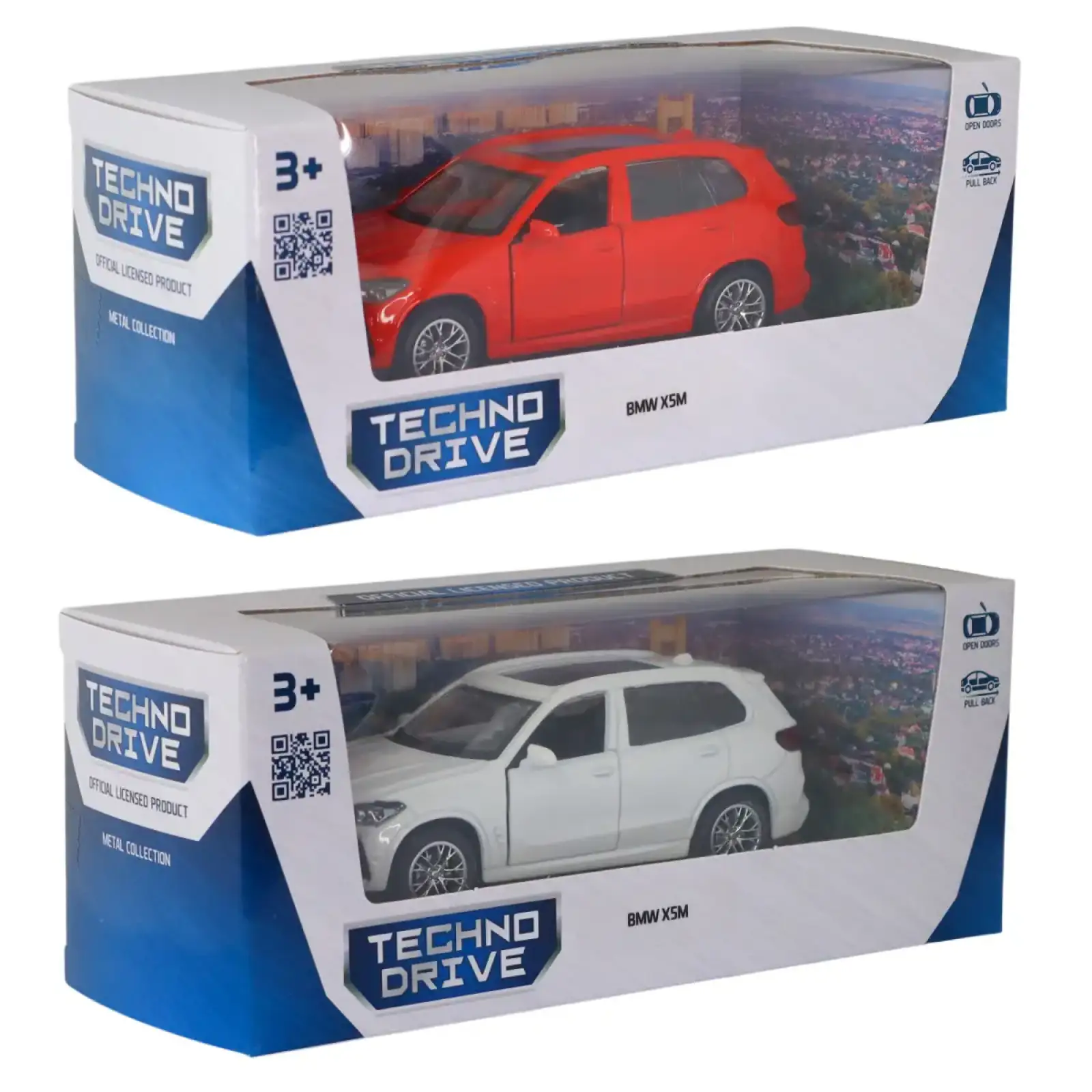 Автомодель BMW X5 M (белый, красный) TechnoDrive (250404)