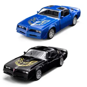Автомодель PONTIAC FIREBIRD 1978 (черный, синий) TechnoDrive (250410U)