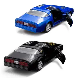 Автомодель PONTIAC FIREBIRD 1978 (черный, синий) TechnoDrive (250410U)