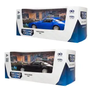 Автомодель PONTIAC FIREBIRD 1978 (черный, синий) TechnoDrive (250410U)
