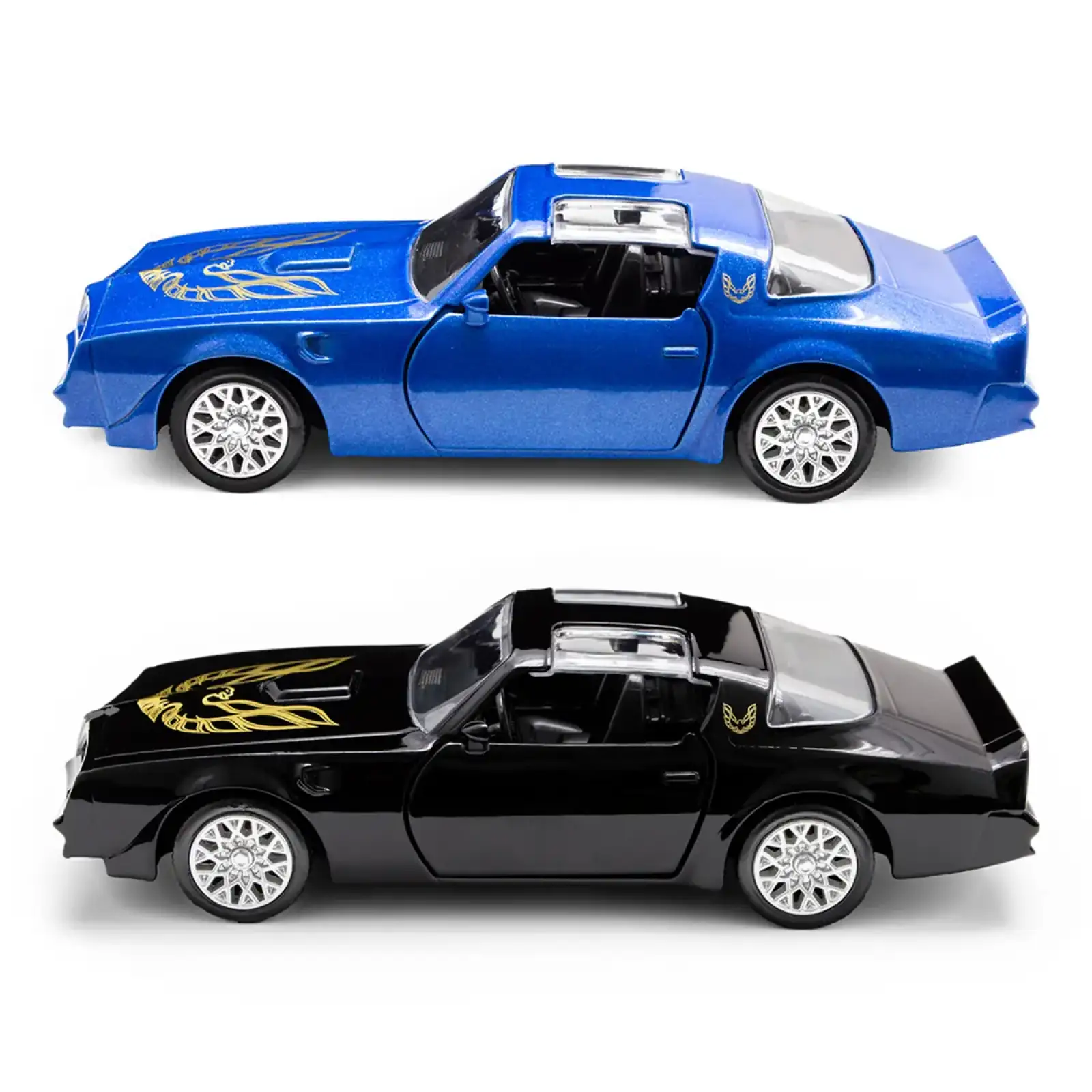 Автомодель PONTIAC FIREBIRD 1978 (черный, синий) TechnoDrive (250410U)