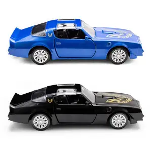 Автомодель PONTIAC FIREBIRD 1978 (черный, синий) TechnoDrive (250410U)