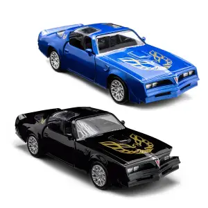 Автомодель PONTIAC FIREBIRD 1978 (черный, синий) TechnoDrive (250410U)