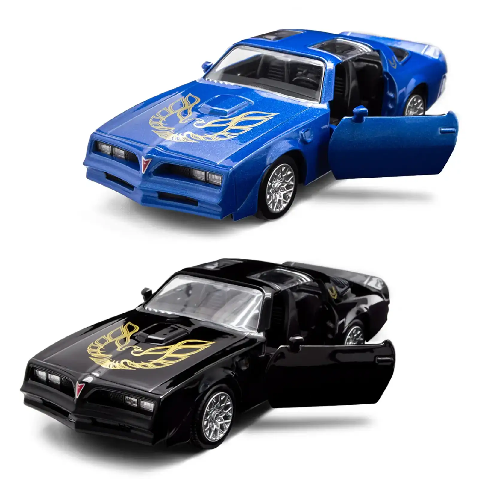 Автомодель PONTIAC FIREBIRD 1978 (черный, синий) TechnoDrive (250410U)