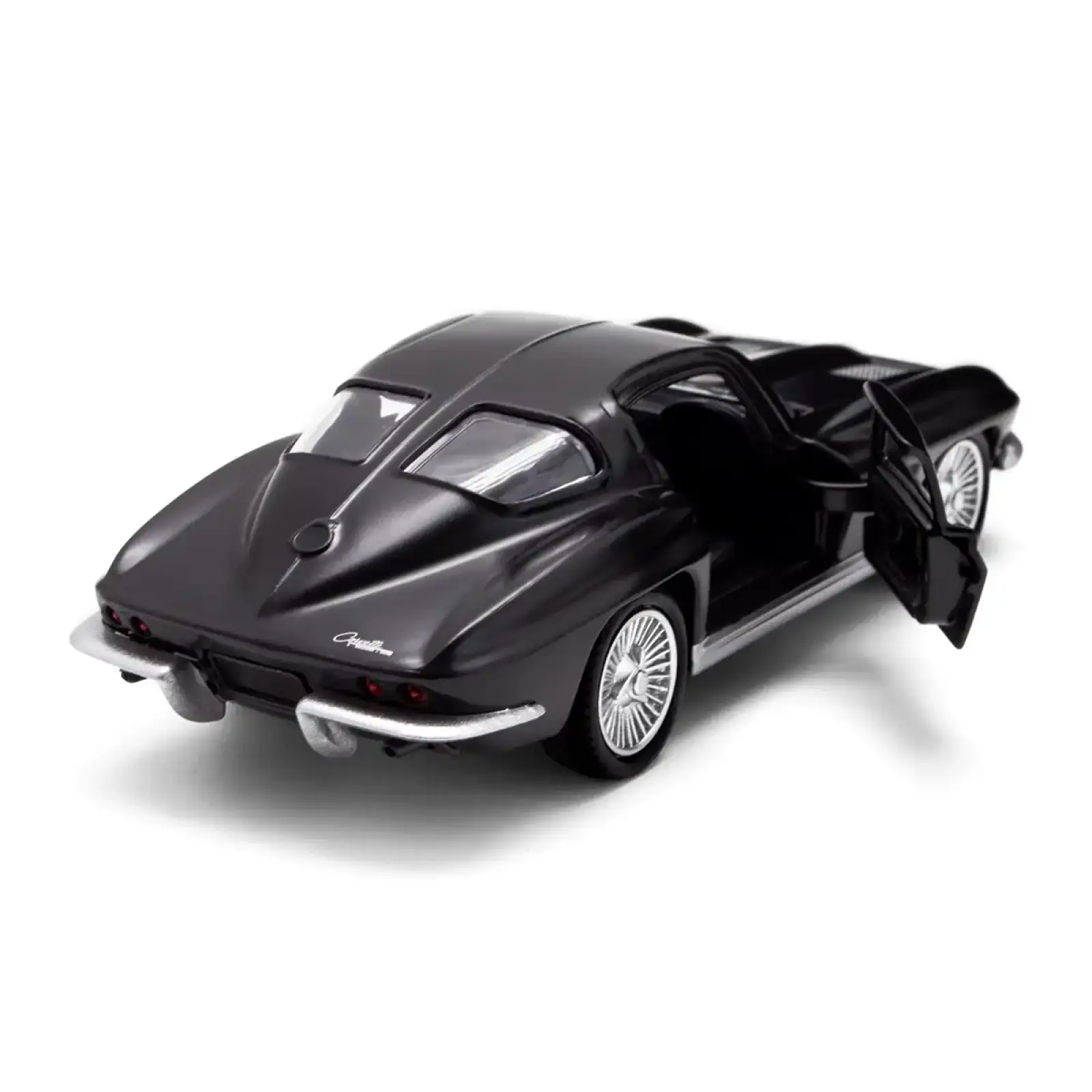 Автомодель CHEVROLET CORVETTE SPLIT WINDOW 1963 (матовый черный) TechnoDrive (250411U)