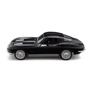 Автомодель CHEVROLET CORVETTE SPLIT WINDOW 1963 (матовый черный) TechnoDrive (250411U)