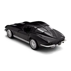 Автомодель CHEVROLET CORVETTE SPLIT WINDOW 1963 (матовый черный) TechnoDrive (250411U)