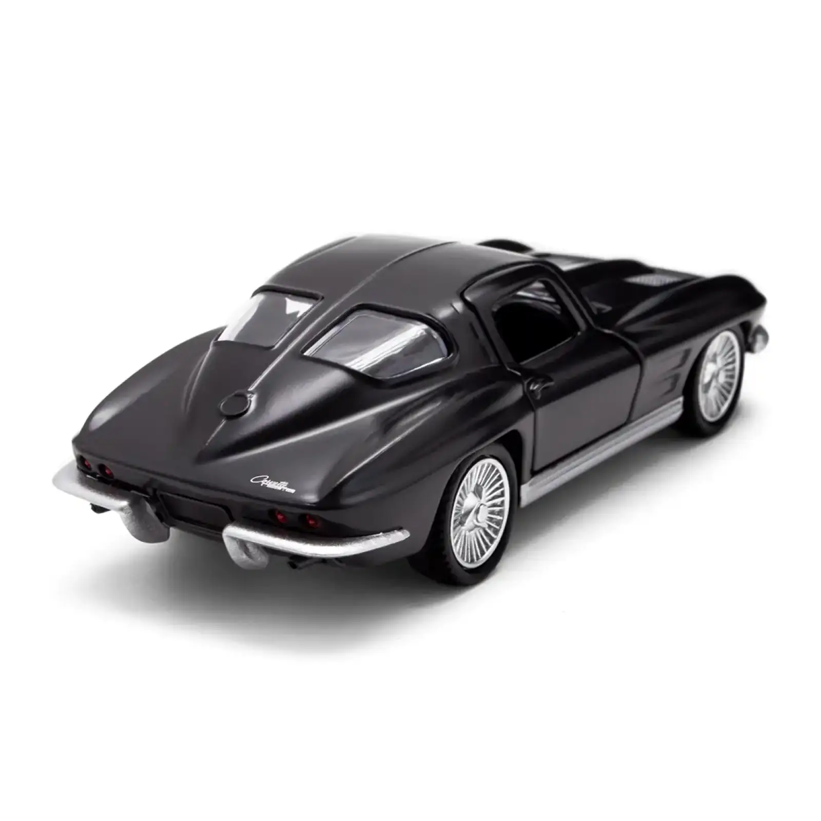 Автомодель CHEVROLET CORVETTE SPLIT WINDOW 1963 (матовый черный) TechnoDrive (250411U)