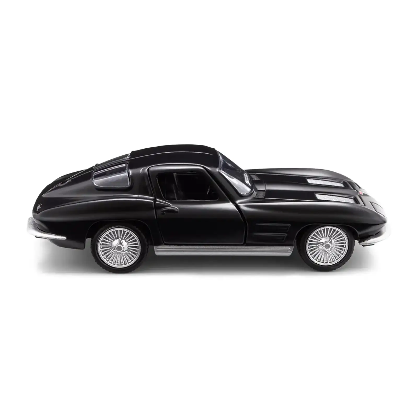 Автомодель CHEVROLET CORVETTE SPLIT WINDOW 1963 (матовый черный) TechnoDrive (250411U)