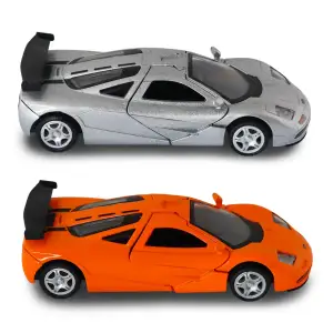 Автомодель MCLAREN F1 1992 (серый, оранжевый) TechnoDrive (250412U)