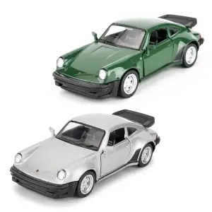 Автомодель PORSCHE 911 TURBO 3.3 1978 (серый, темно-зеленый) TechnoDrive (250413U)