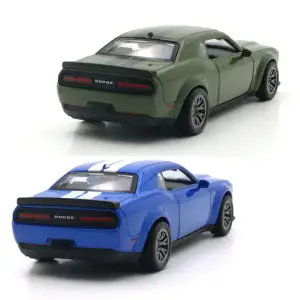 Автомодель DODGE CHALLENGER SRT JAILBREAK 2022 (синій, зелений) TechnoDrive (250949)