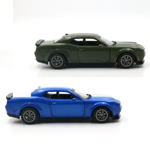 Автомодель DODGE CHALLENGER SRT JAILBREAK 2022 (синій, зелений) TechnoDrive (250949)
